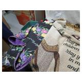Decorative Irish Blessing Throw & Colorful Floral Quilt Set