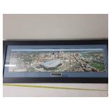 Panoramic Framed Aerial Photo of US Bank Stadium Minneapolis 43x16