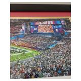 Framed Panoramic Super Bowl LVII Champions Kansas City Chiefs Print
