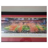Framed Panoramic Super Bowl LVII Champions Kansas City Chiefs Print