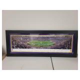 Framed Minnesota Vikings Metrodome Panoramic Stadium Print 16x43