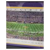 Framed Minnesota Vikings Metrodome Panoramic Stadium Print 16x43