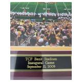 Framed Panorama TCF Bank Stadium Inaugural Game 2009 Artwork