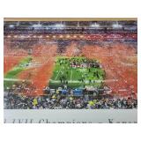 Super Bowl LVII Champions Kansas City Chiefs Framed Panorama Print