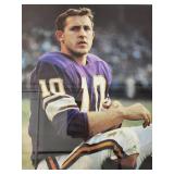 Framed Fran Tarkenton Hall of Fame 