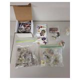 Collection of Patriotic Lapel Pins and God Bless America Stickers