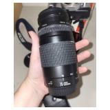 Canon EOS Rebel Ti 35mm SLR Camera with EF 75-300mm Lens and Accessories