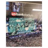 Super Bowl LII 2018 Framed Panoramic Photo Minneapolis Eagles Champions 44x16 in