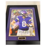 Framed Kirk Cousins Minnesota Vikings Photo Display