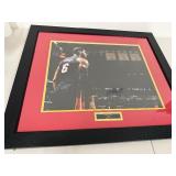 Framed LeBron James #6 Miami Heat Photo Display