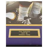Framed Fran Tarkenton Minnesota Vikings HOF 86 Photo 25x29