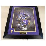 Framed Minnesota Vikings Hall of Fame Collage with NFL Players