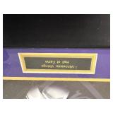 Framed Minnesota Vikings Hall of Fame Collage with NFL Players