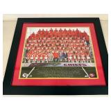 Framed Kansas City Chiefs Super Bowl Team Photograph 28x28