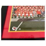 Framed Kansas City Chiefs Super Bowl Team Photograph 28x28