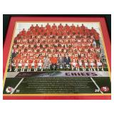 Framed Kansas City Chiefs Super Bowl Team Photo Collage