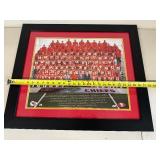 Framed Kansas City Chiefs Super Bowl Team Photo Collage
