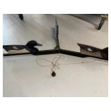 Vintage Wooden Tri-Fold Duck Decoy with String Mechanism