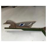 Vintage Wooden Folding Duck Decoy Hand-Painted