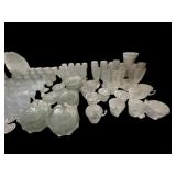 Vintage Iris & Herringbone Crystal Dinnerware Set - 185 Pieces
