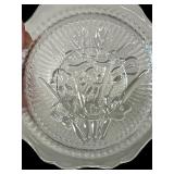 Vintage Iris & Herringbone Crystal Dinnerware Set - 185 Pieces