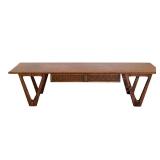 LR - Lane Perception Mid Century Modern Coffee Table with Drawer