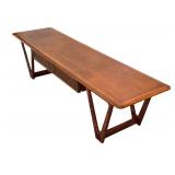 LR - Lane Perception Mid Century Modern Coffee Table with Drawer