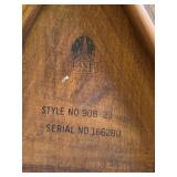 LR - Vintage Mid Century Lane Guitar Pick Walnut Accent Table