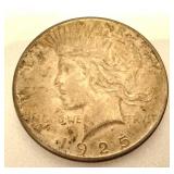 1925 Peace Silver Dollar Coin
