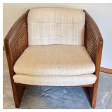 LR - Vintage Sam Moore Barrel Club Chair with Cane Sides