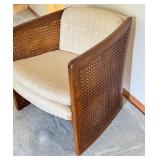LR - Vintage Sam Moore Barrel Club Chair with Cane Sides