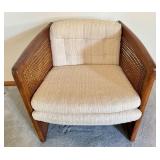 LR - Vintage Sam Moore Barrel Club Chair with Cane Sides