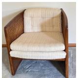 LR - Vintage Sam Moore Barrel Club Chair with Cane Sides
