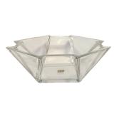 LR - Mikasa Vintage Crystal Art Deco Bowl
