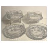 LR - Set of 4 Vintage Gorham Nachtmann Lead Crystal Bowls