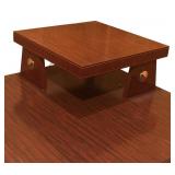 LL- Mid-Century Modern Two-Tier Side Corner Table / Mid Century Modern Step Corner Table