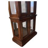 Vintage Glass Display Cabinet with Shelves