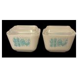 Vintage Pyrex Amish Butterprint Casserole Dish Set