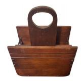 Vintage Wooden Magazine Stand