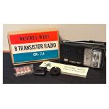 Wendell-West CR-7A 8 Transistor Portable Radio