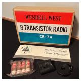 Wendell-West CR-7A 8 Transistor Portable Radio