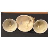 Set of 3 Vintage Hummel Porcelain Bells