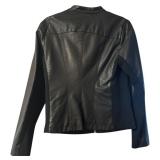 Ivanka Trump Black Faux Leather Jacket Size Large