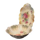 Vintage Floral Porcelain Bowls by RS Prussia and More