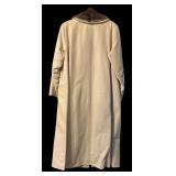 Vintage Gould Leather Coat with Fur Collar