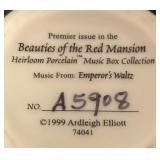 Beauties of the Red Mansion Heirloom Porcelain Teapot Music Box by Ardleigh Elliott