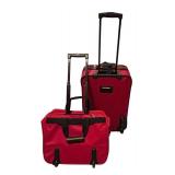 Leisure Red Rolling Luggage Set