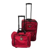 Leisure Red Rolling Luggage Set