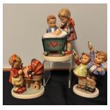 Set of 3 Vintage Hummel Goebel Figurines: Auf Wiedersehen, Blessed Event, and Doll Mother