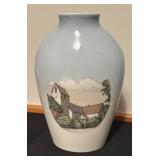 Bing & Grondahl Denmark Vase, Montserrat Tile, and 2 Framed Mini Art Prints
